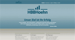 Desktop Screenshot of hbbhoehn.com