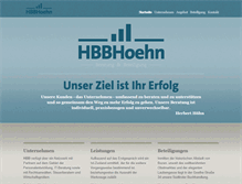 Tablet Screenshot of hbbhoehn.com